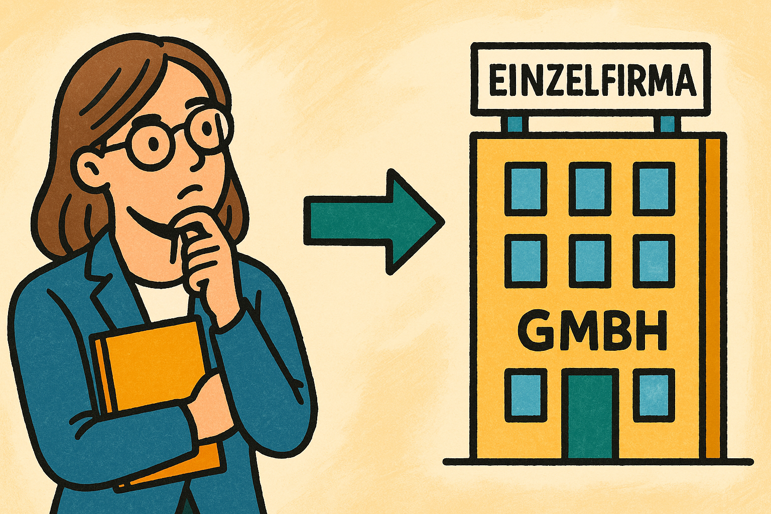 Titelbild für Wann sollte ich von einer Einzelfirma in eine GmbH wandeln?
